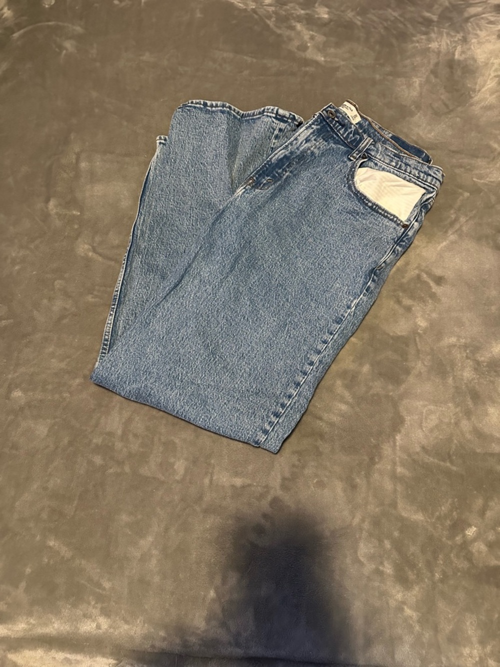Abercrombie & Fitch Light Blue Relaxed Women's Jeans